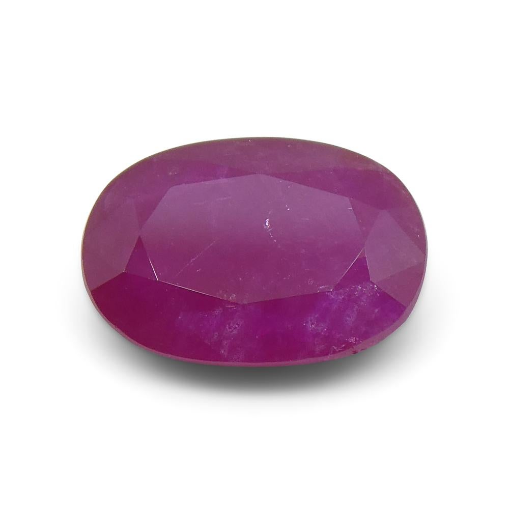 2.63ct Oval Red Ruby from Vietnam For Sale 8