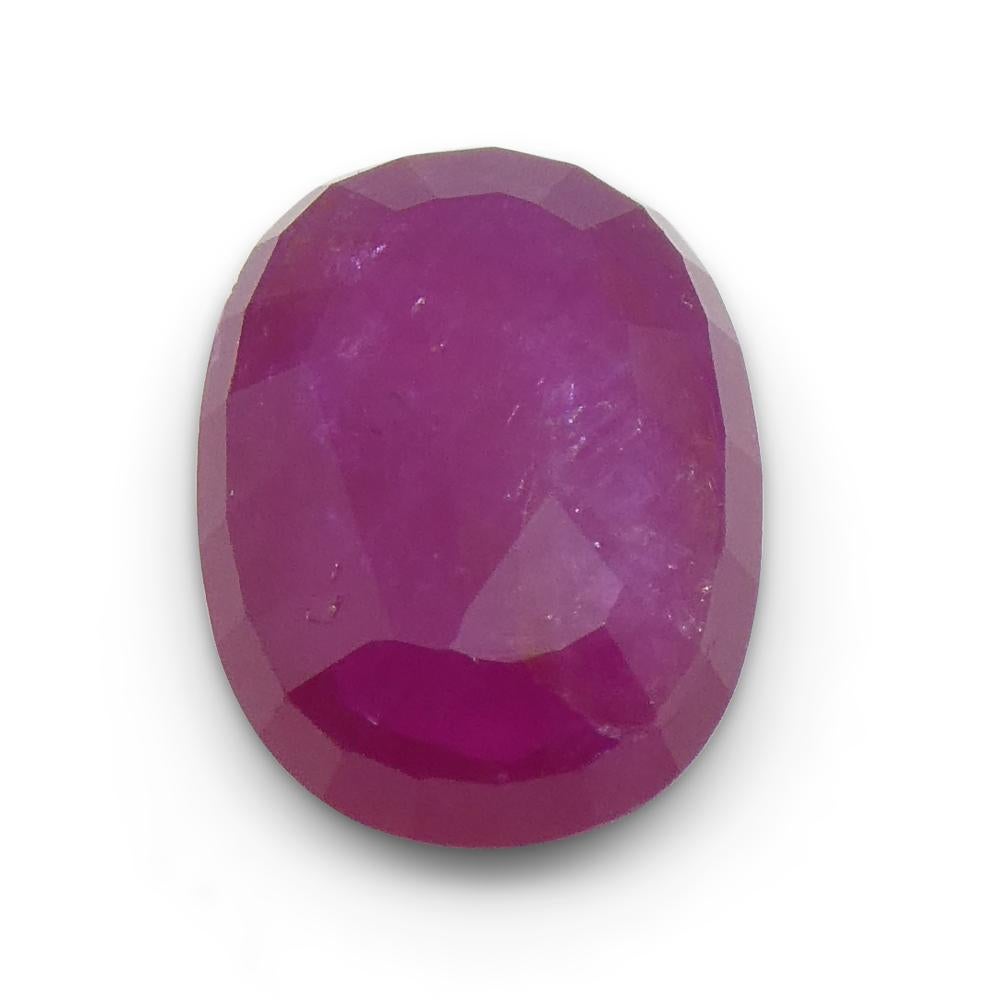 2.63ct Oval Red Ruby from Vietnam For Sale 1
