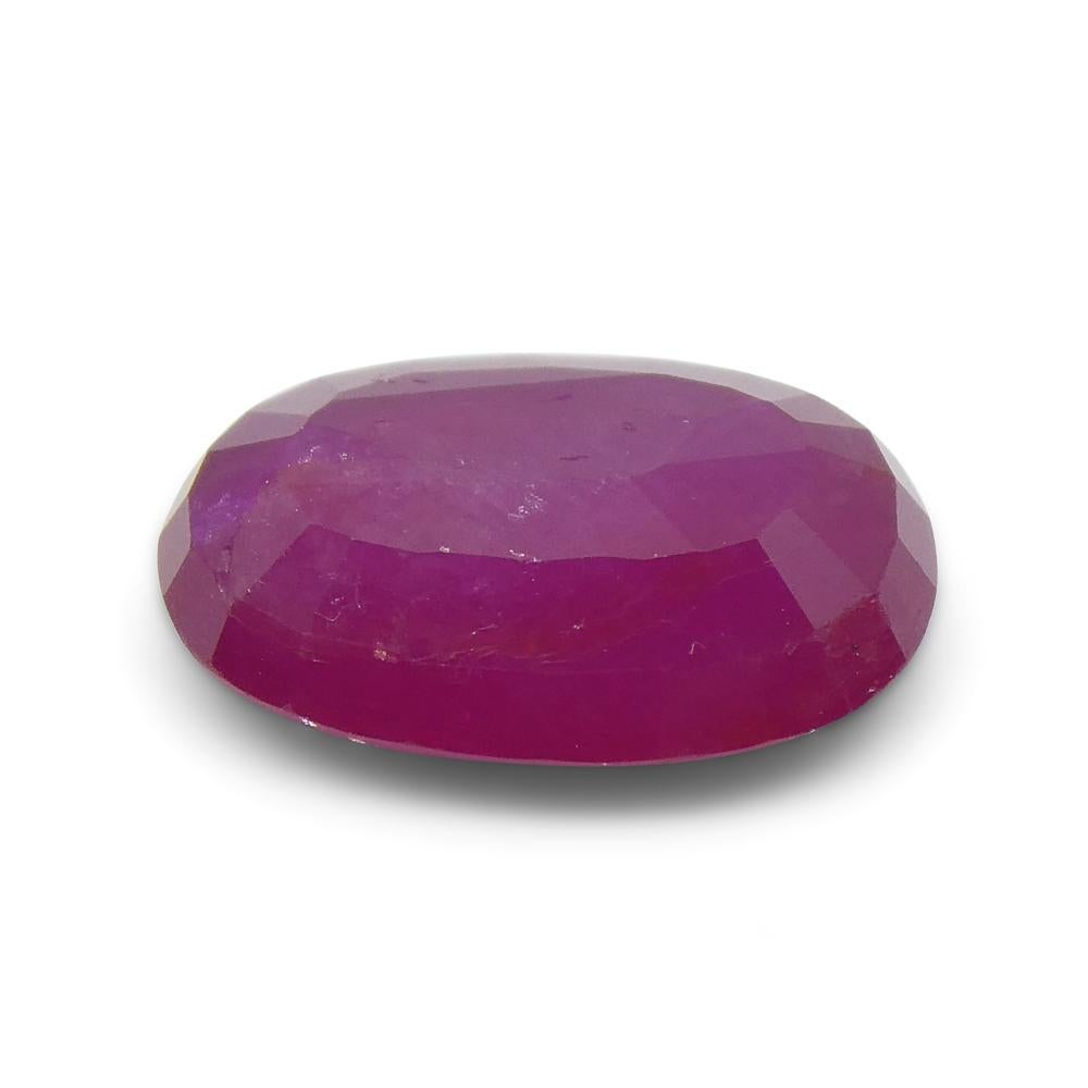 2.63ct Oval Red Ruby from Vietnam For Sale 3