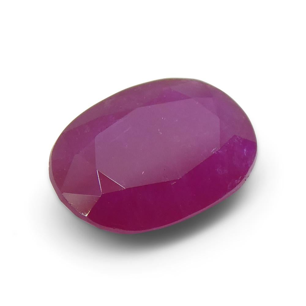 2.63ct Oval Red Ruby from Vietnam For Sale 4
