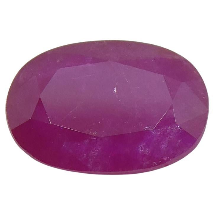 2.63ct Oval Red Ruby from Vietnam For Sale