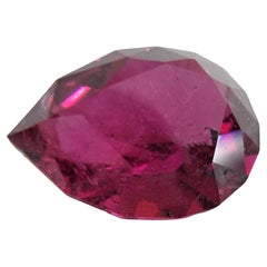 2.63ct Pear Cut Pinkish Red Rubellite Tourmaline Gemstone 