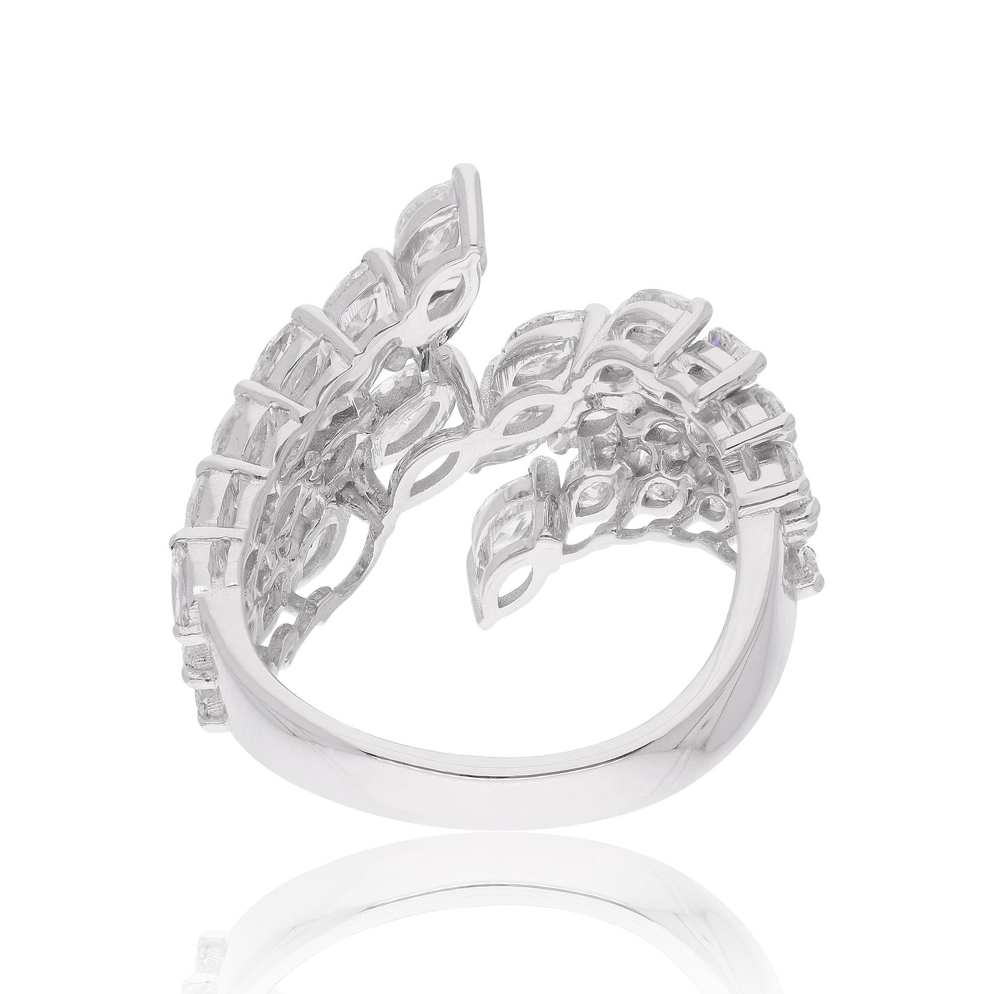 Cast from 14-karat gold, these exquisite ring is handset with 2.64 carats of sparkling diamonds.

The ring is a size 7 US and may be resized to larger or smaller upon request. FOLLOW SPECTRUM JEWELS storefront to view the latest collection &