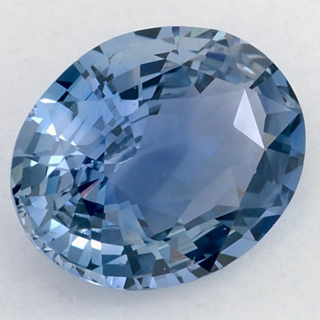 Taglio ovale 2.64 carati di zaffiro blu ovale sfuso in vendita
