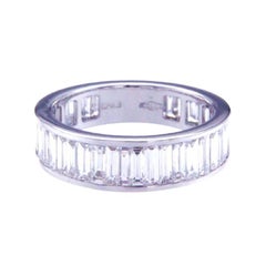 2.64 Ct Diamonds Baguette Cut 950 Platinum Wedding Ring