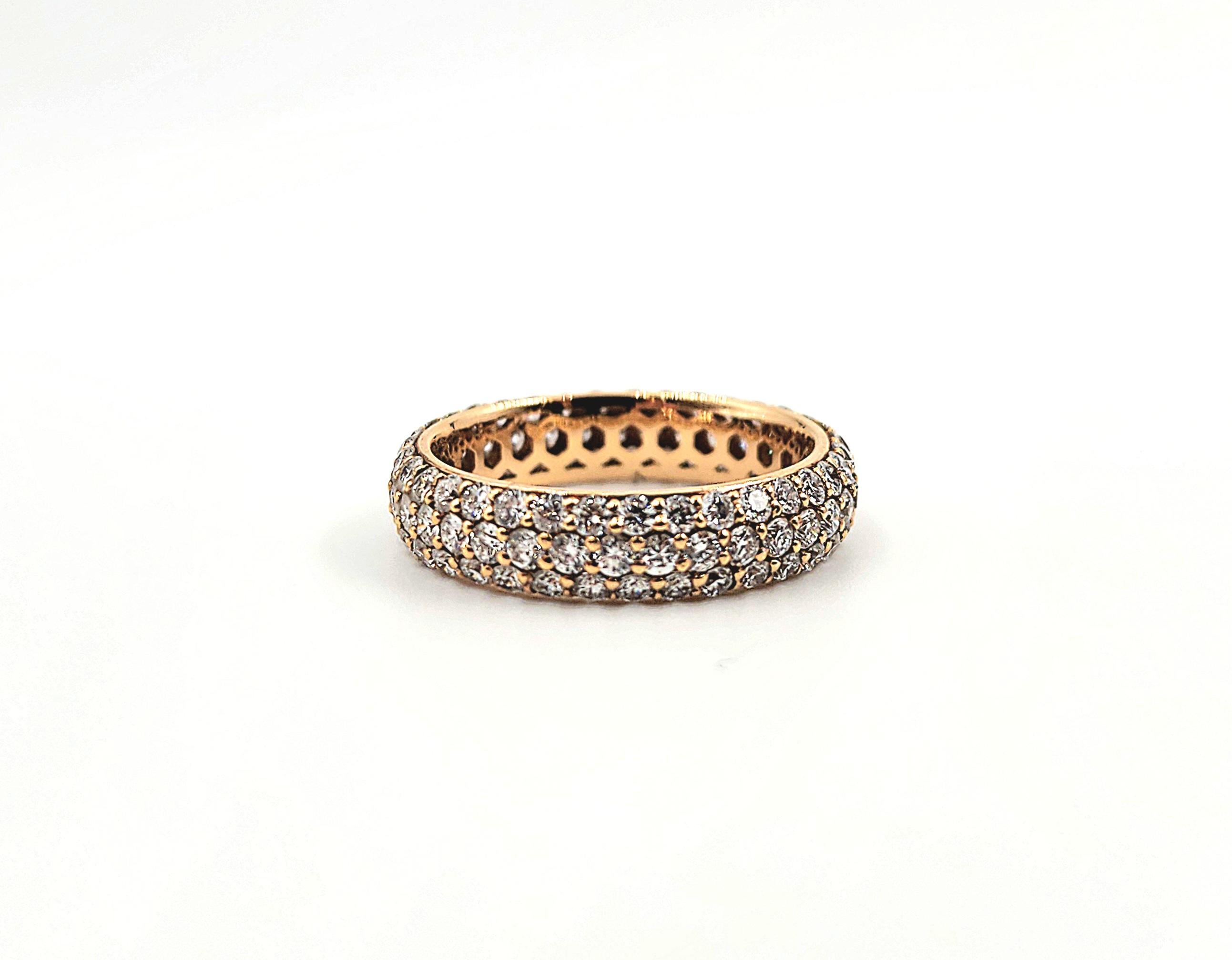 Bracelet d'éternité en diamant pavé de 2.64 ct en vente 3