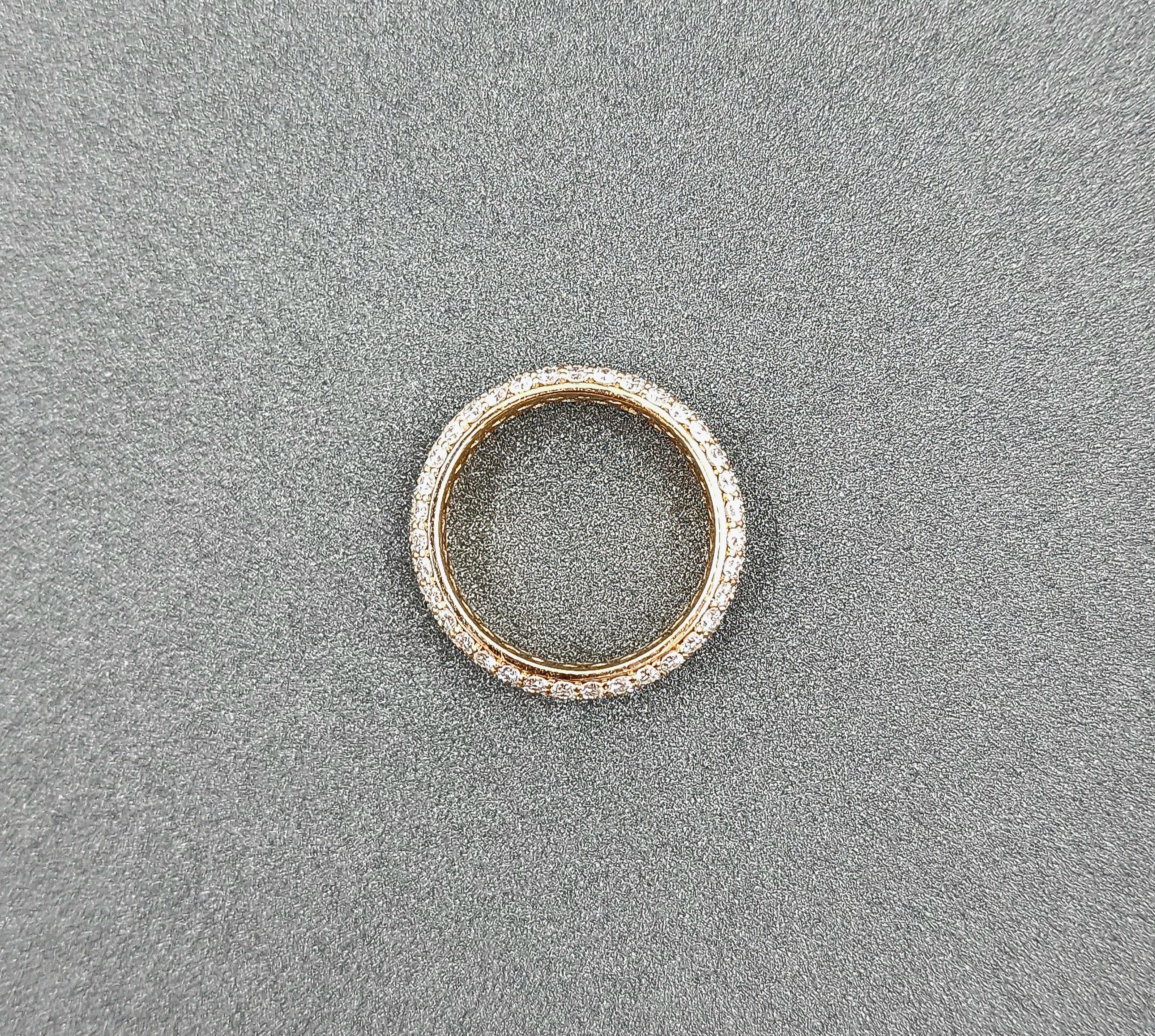 Bracelet d'éternité en diamant pavé de 2.64 ct Unisexe en vente