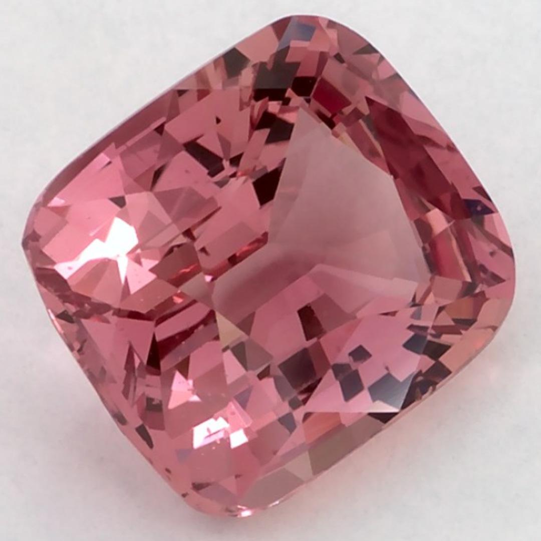 Taglio cuscino 2.64 carati di zaffiro rosa a cuscino, gemma sciolta in vendita