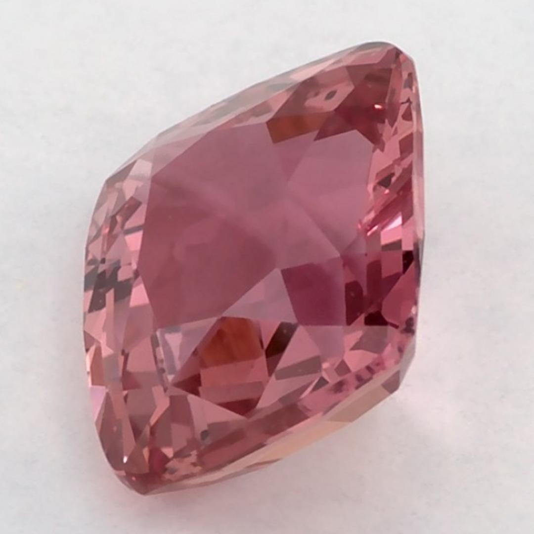 Donna 2.64 carati di zaffiro rosa a cuscino, gemma sciolta in vendita