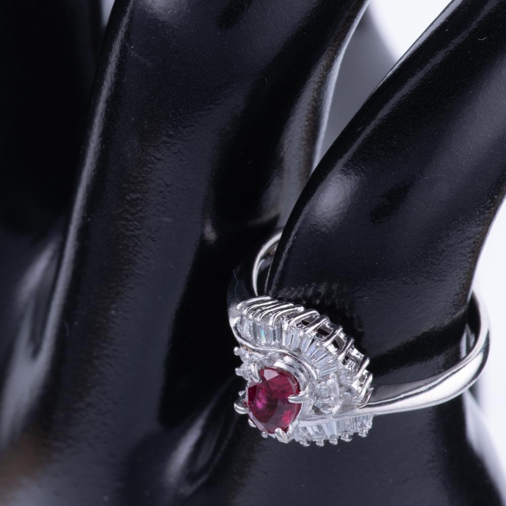 26.41ct Platinum Ring Set with Natural Ruby & Diamonds GWLAB Certified 

Good condition
Free international shipping.