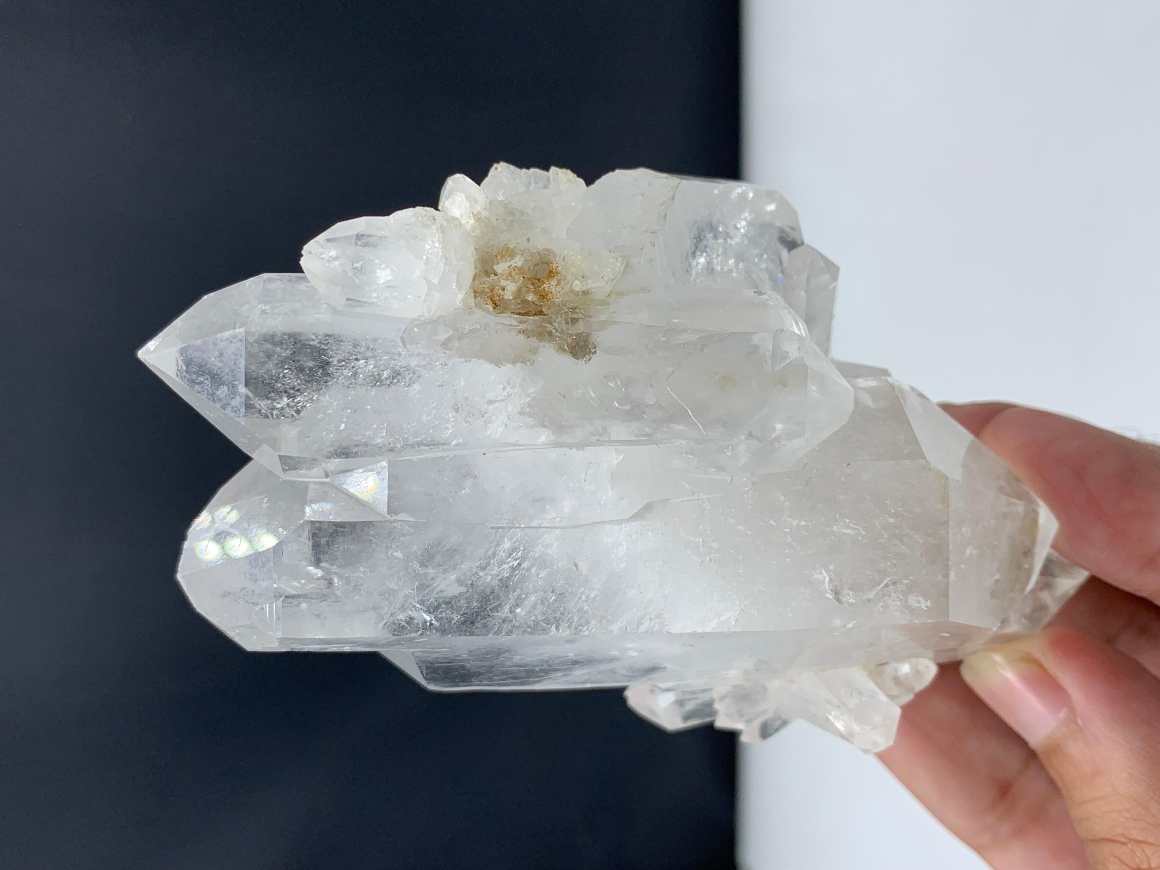 Rock Crystal 264.55 Gram Beautiful Quartz Crystal Cluster From Skardu District, Pakistan For Sale