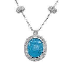 26.46 ct, leuchtend neonblau-grüner (kupferhaltiger) natürlicher Paraíba-Turmalin