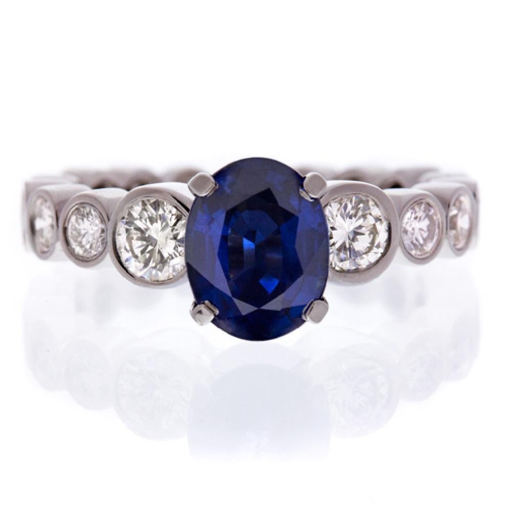 2ct sapphire engagement ring