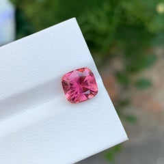 2.65 Carat Adorable Natural Loose Pink Tourmaline Square Shape Gem For Ring