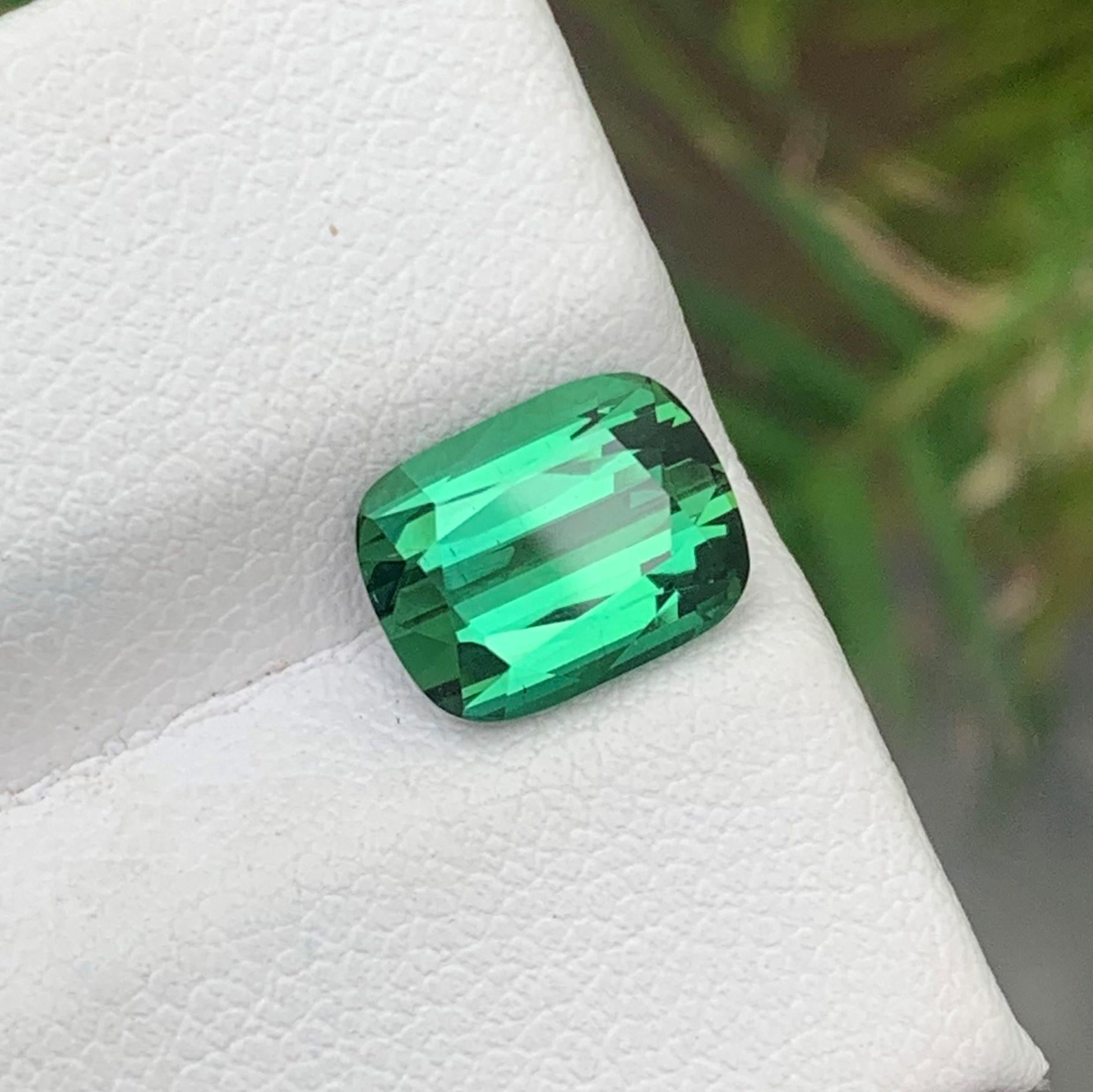 Arts and Crafts 2.65 Carat Cushion Loose Tourmaline Adding Sparkle to Your Jewelry Collection For Sale