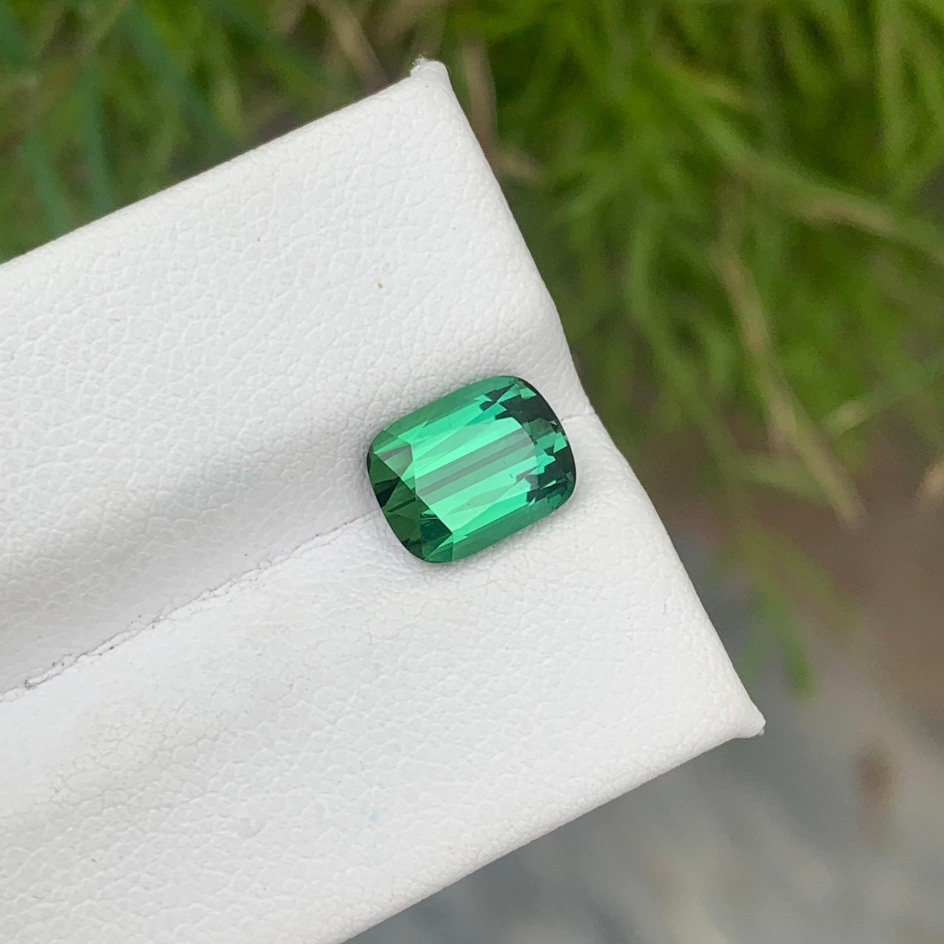 Cushion Cut 2.65 Carat Cushion Loose Tourmaline Adding Sparkle to Your Jewelry Collection For Sale