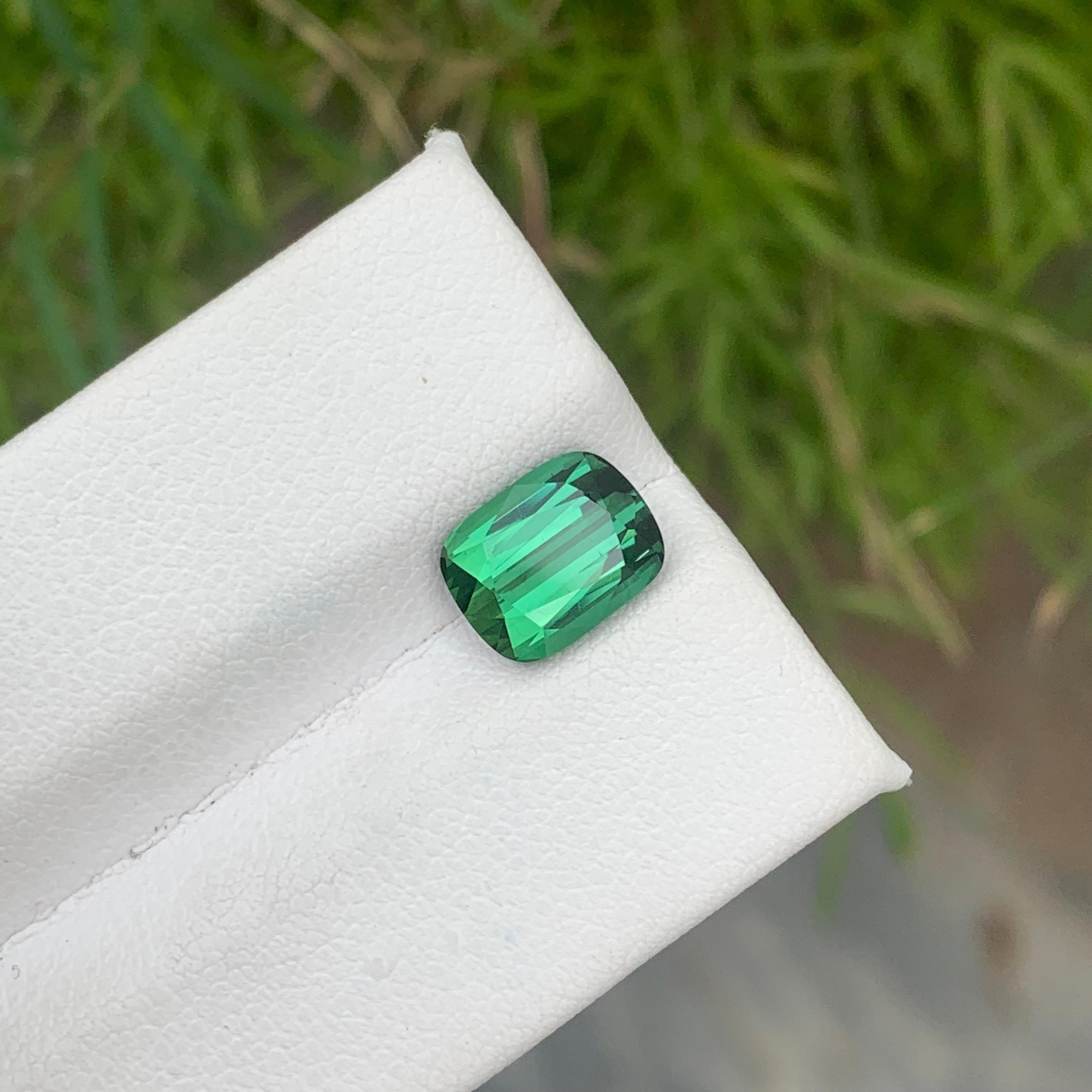 Women's or Men's 2.65 Carat Cushion Loose Tourmaline Adding Sparkle to Your Jewelry Collection For Sale
