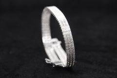 2,65 Karat Diamantarmband aus 18 Karat Gold