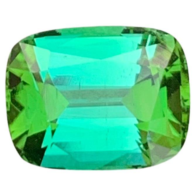 2.65 Carat Natural Loose Blueish Green Tourmaline Cushion Shape Ring Gem