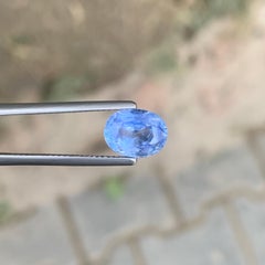 2.65 Carat Natural Loose Cornflour Blue Sapphire Oval Shape Gemstone