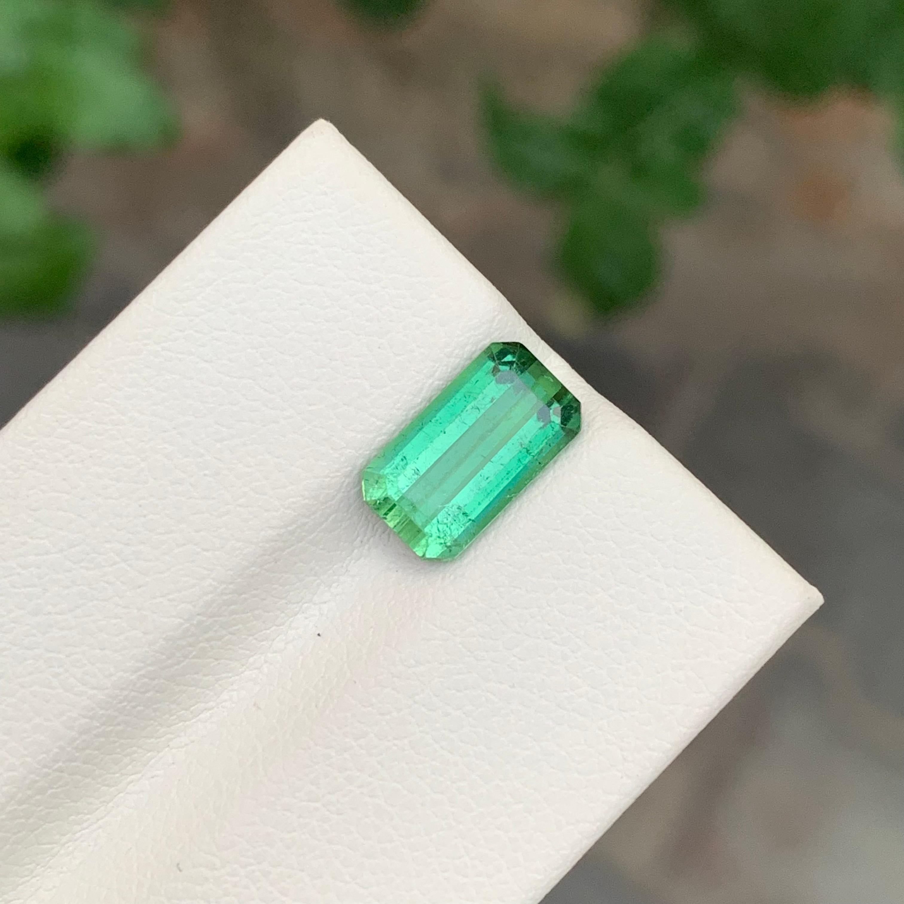 2.65 Karat Natürlicher loser grüner Turmalin Smaragd Form Edelstein im Zustand „Neu“ im Angebot in Peshawar, PK