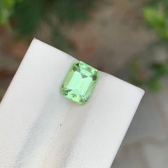 2.65 Carat Natural Loose Rutile Peridot Emerald Shape Gem