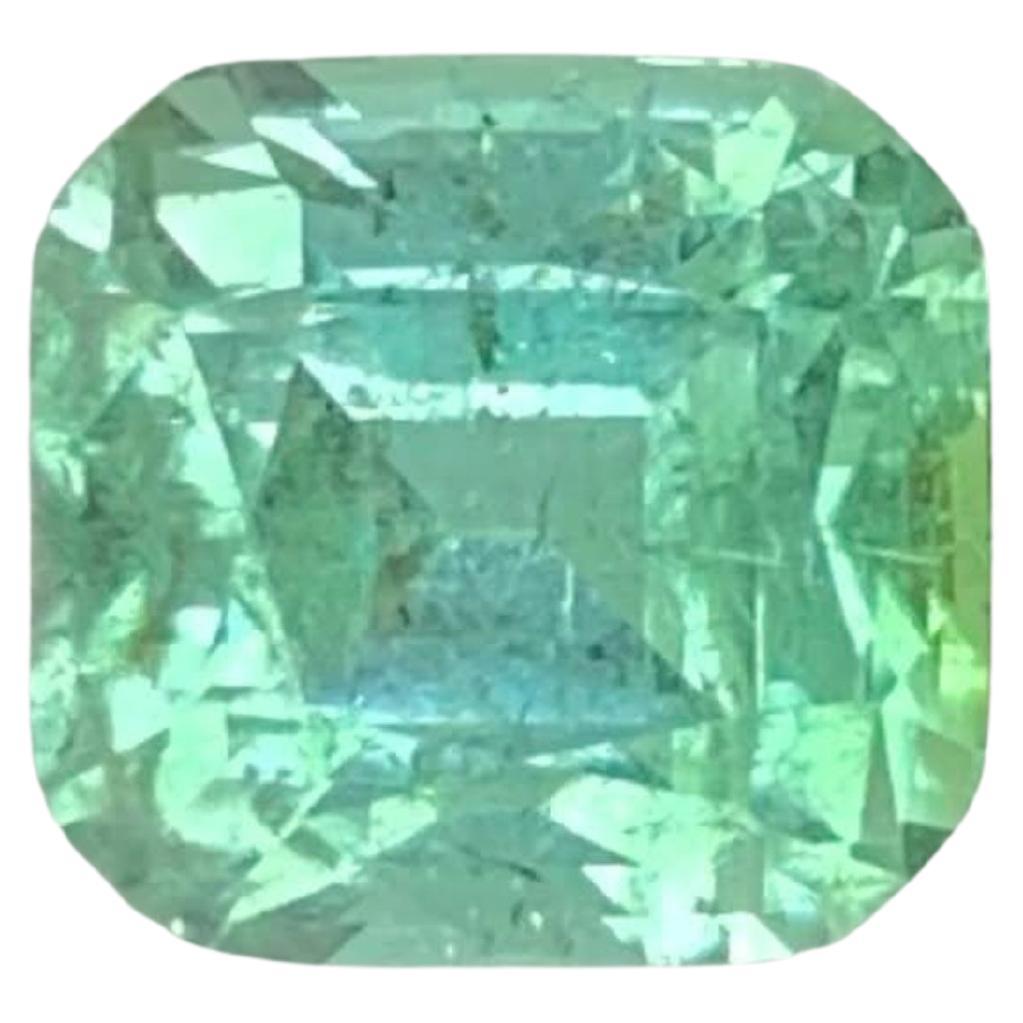 2.65 Carat Natural Loose Sea Foam Color Tourmaline Cushion Cut Afghan Gemstone (pierre précieuse afghane)