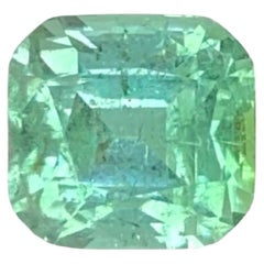 2.65 Carat Natural Loose Sea Foam Color Tourmaline Cushion Cut Afghan Gemstone (pierre précieuse afghane)