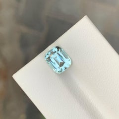 2.65 Carat Natural Loose Seafoam Tourmaline Emerald Shape Gemstone