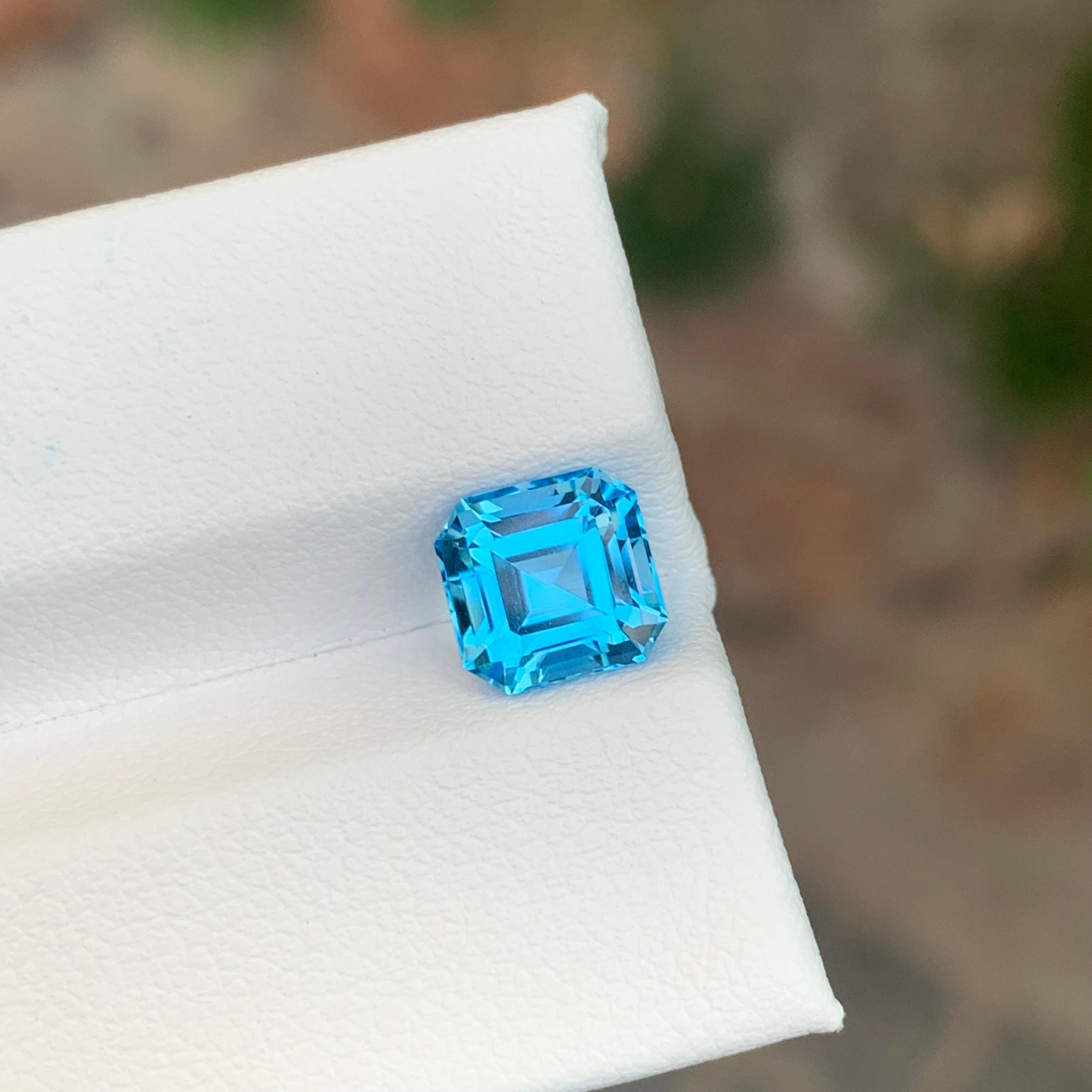 2,65 Karat Natürlicher loser Schweizer Blautopas Edelstein im Angebot 1