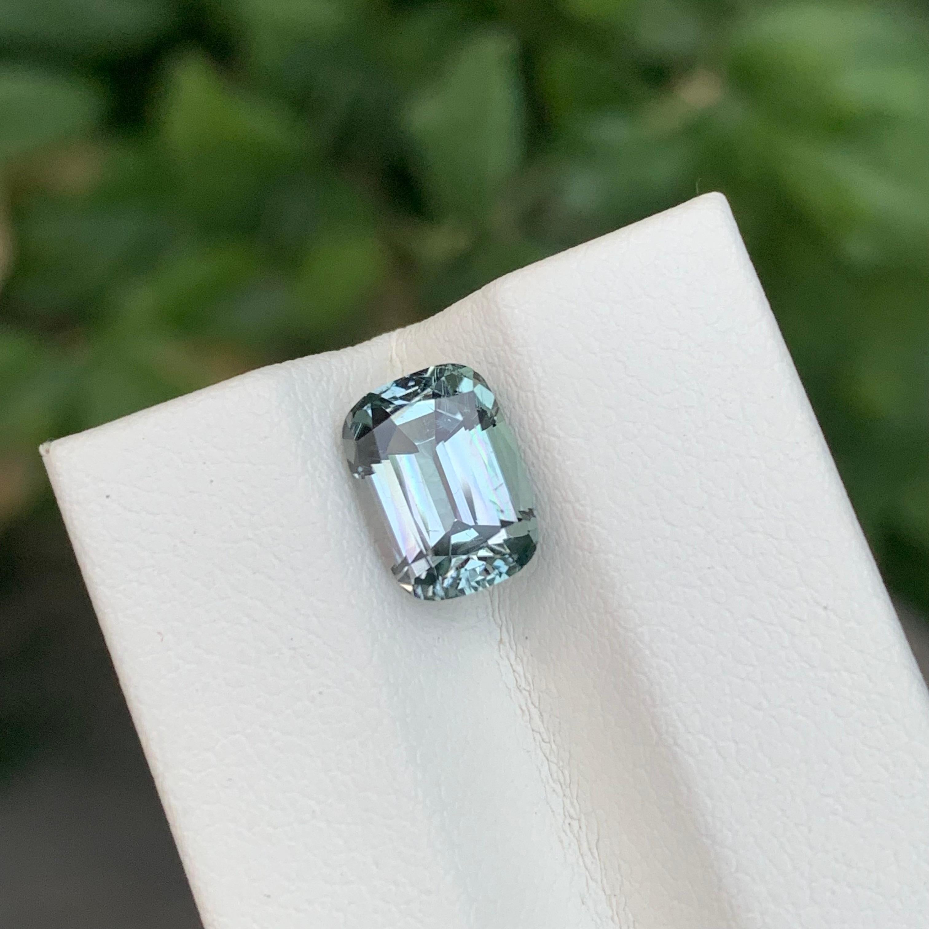 Tourmaline gris sarcelle naturelle taille coussin de 2.65 carats Neuf - En vente à Peshawar, PK