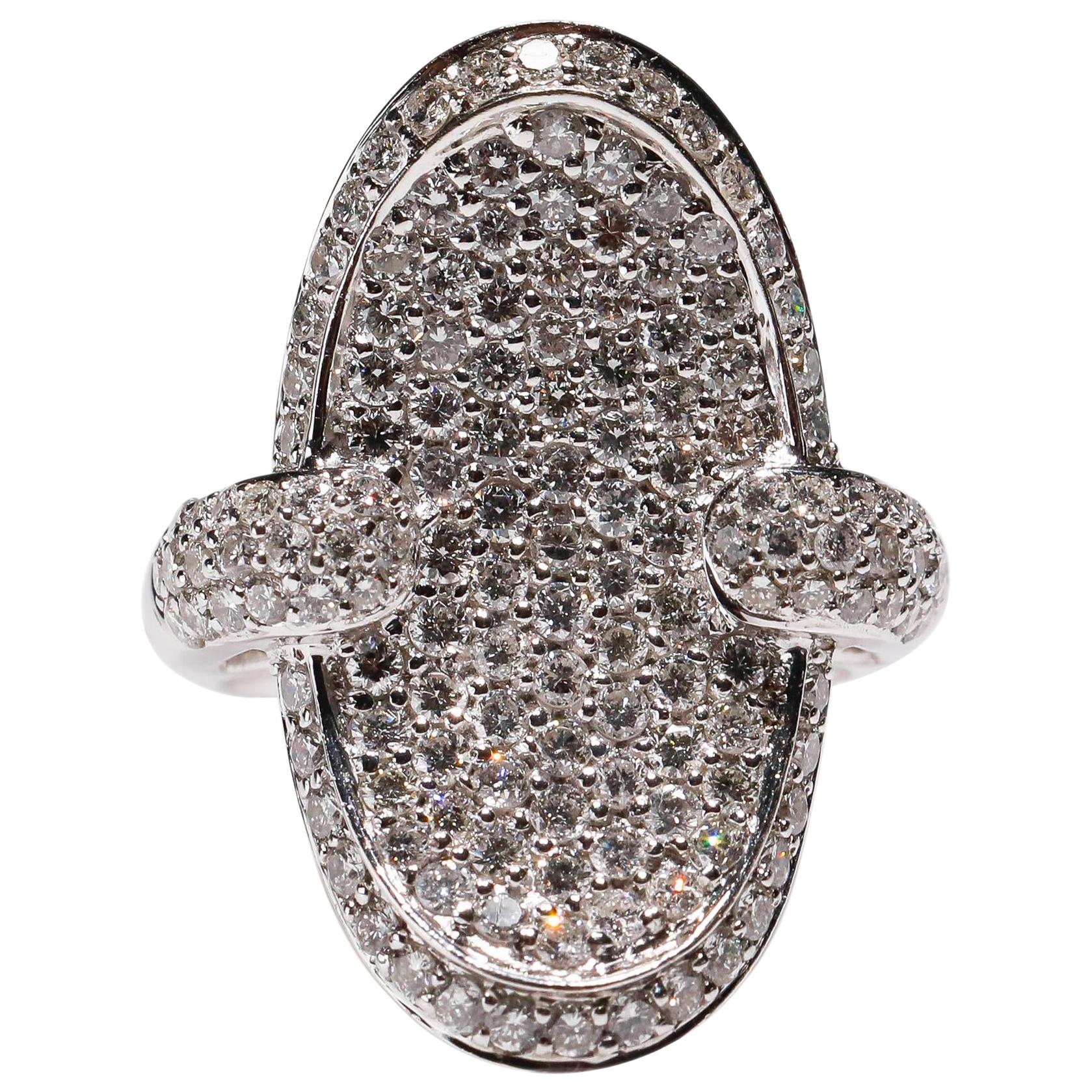2.65 Karat Rundschliff Pavé Diamant 14 Karat Weißgold Verlobungsring Designer Ring

Dieses einzigartige Design aus 14-karätigem Weißgold präsentiert einen weißen Diamanten mit rundem Schliff (2,65 TCW), der in massivem Weißgold gefasst und auf