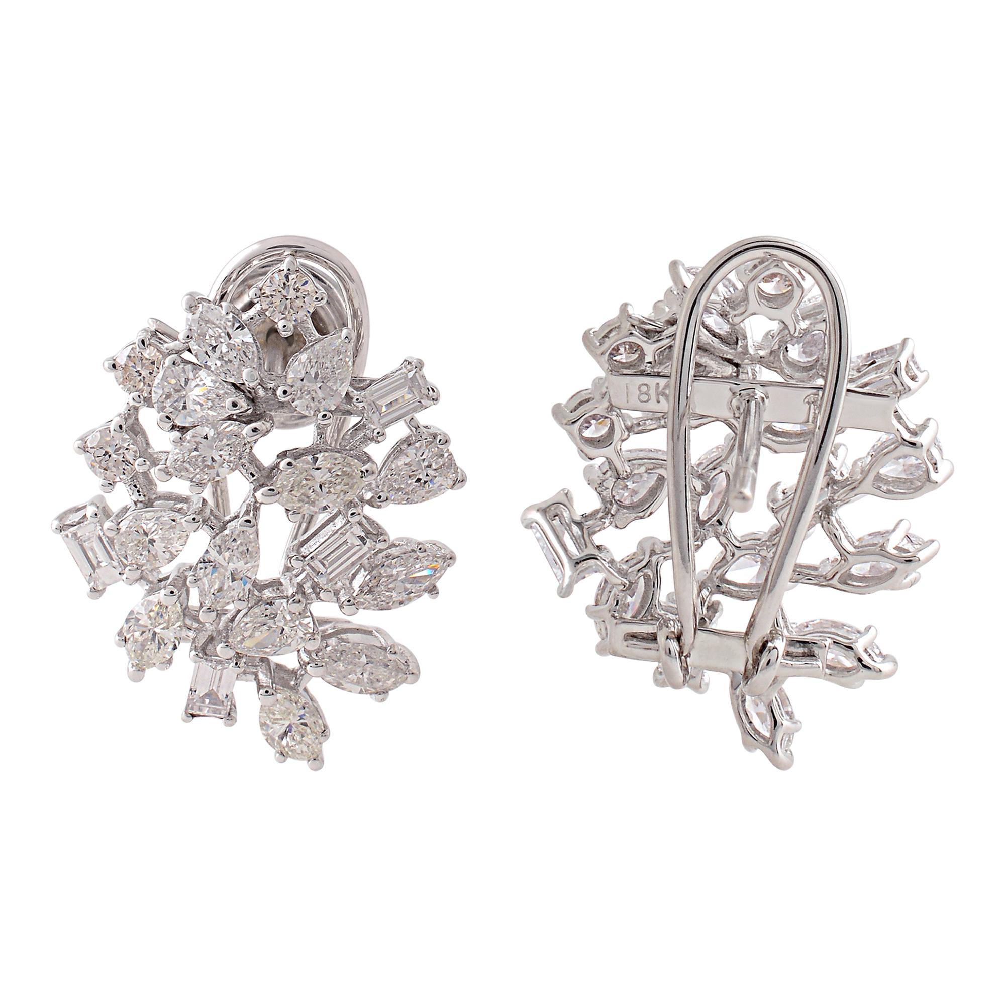 Code de l'article :- SEE-1465 (14k)
Poids brut :- 5.53 gm
Or blanc 14k Poids :- 5.00 gm
Poids du diamant :- 2,65 carats  ( DIAMANT MOYEN DE PURETÉ SI1-SI2 ET DE COULEUR H-I )
Taille des boucles d'oreilles :- 20x16 mm environ.

✦