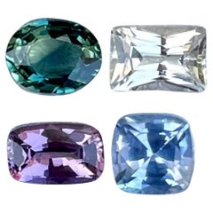 2.65 Carats Multi Color Sapphire Stones 4 Piece Lot from Sri Lanka