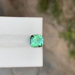2.65 Carats Natural Seafoam Mint Green Cushion Cut Tourmaline for Ring Jewelry