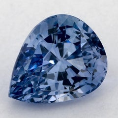2.65 Ct Blue Sapphire Pear Loose Gemstone