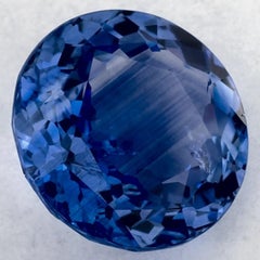 2.65 Ct Blue Sapphire Round Loose Gemstone (pierre précieuse en vrac)