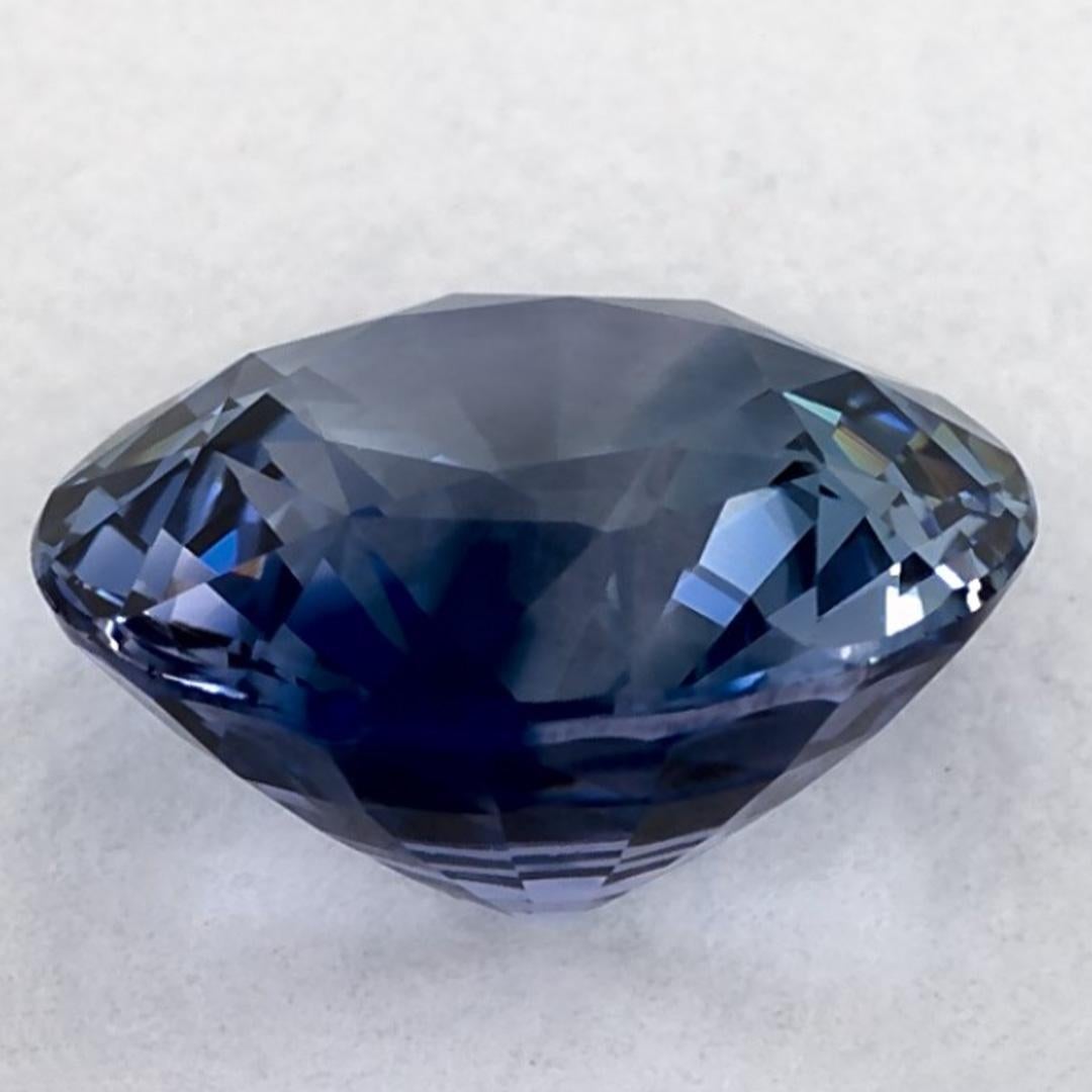 2.65 Ct Blue Sapphire Round Loose Gemstone (pierre précieuse en vrac) Neuf - En vente à Fort Lee, NJ