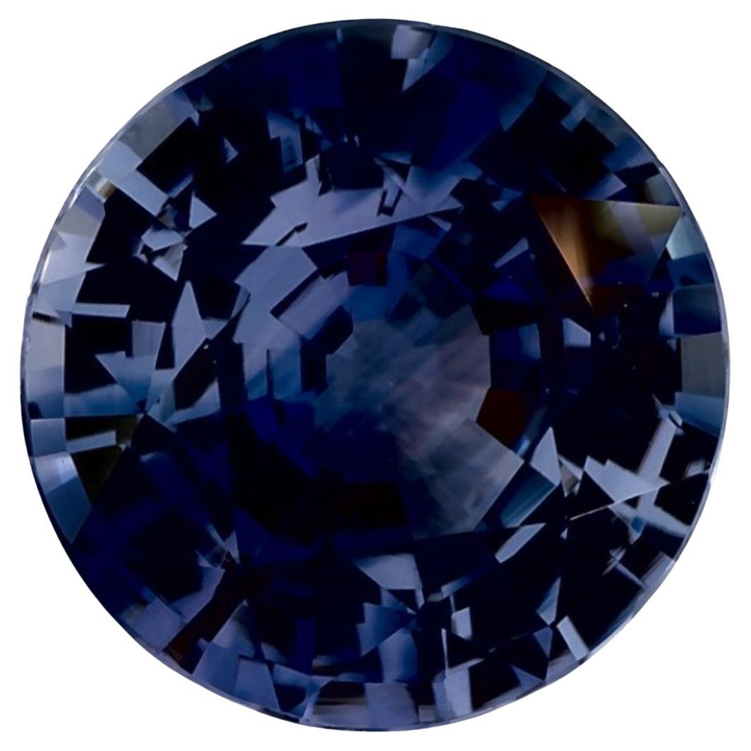 2.65 carati di zaffiro blu rotondo sfuso