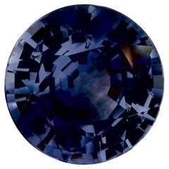 2.65 Karat Blauer runder Saphir, loser Edelstein