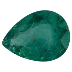Used 2.65 Ct Emerald Pear Loose Gemstone