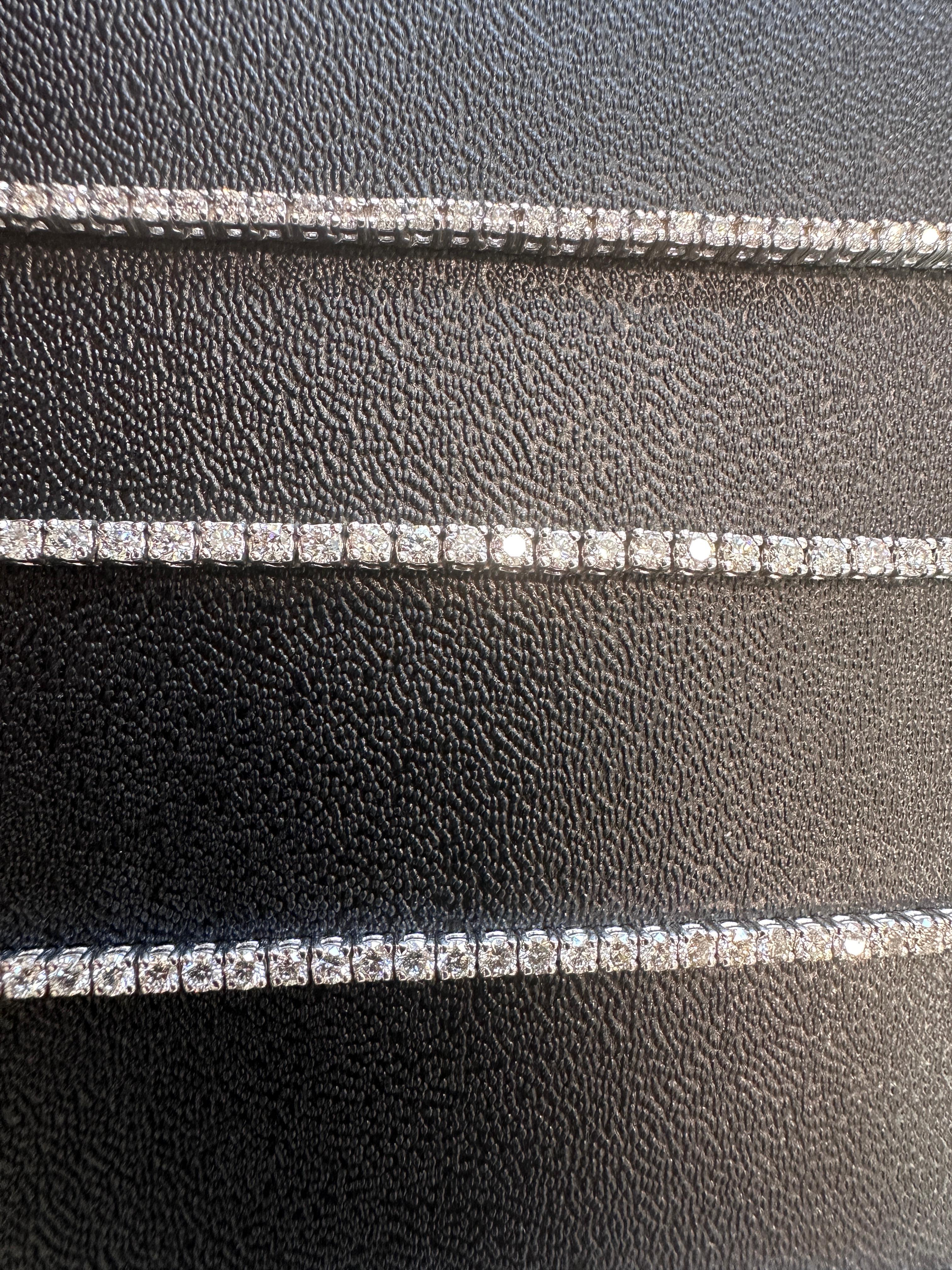 26,50 Quilates, 1,02 Quilates Cada, Diamante Natural Pulsera de Tenis 7