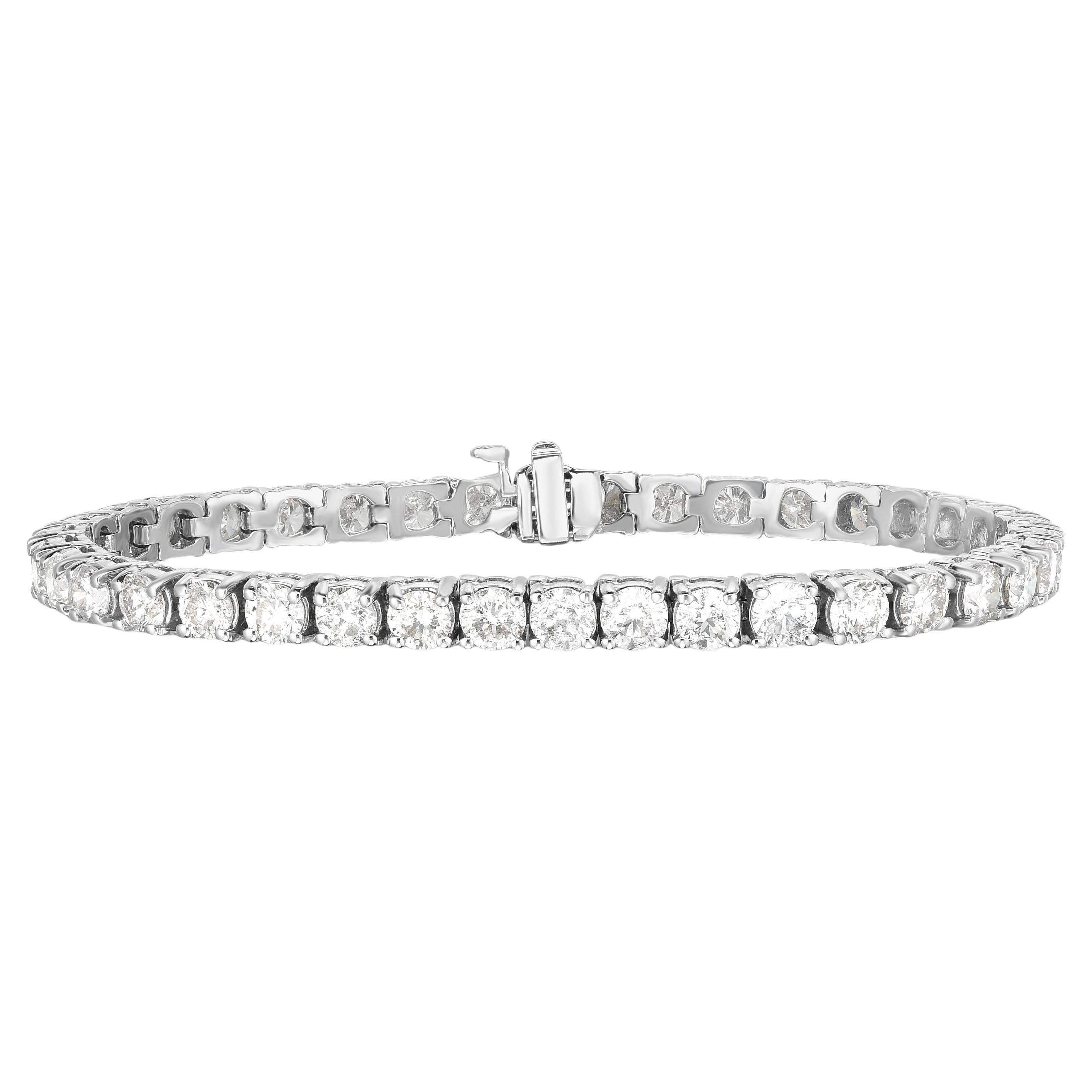 26,50 Quilates, 1,02 Quilates Cada, Diamante Natural Pulsera de Tenis 7