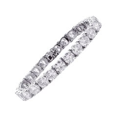 26,50 Quilates, 1,02 Quilates Cada, Diamante Natural Pulsera de Tenis 7"