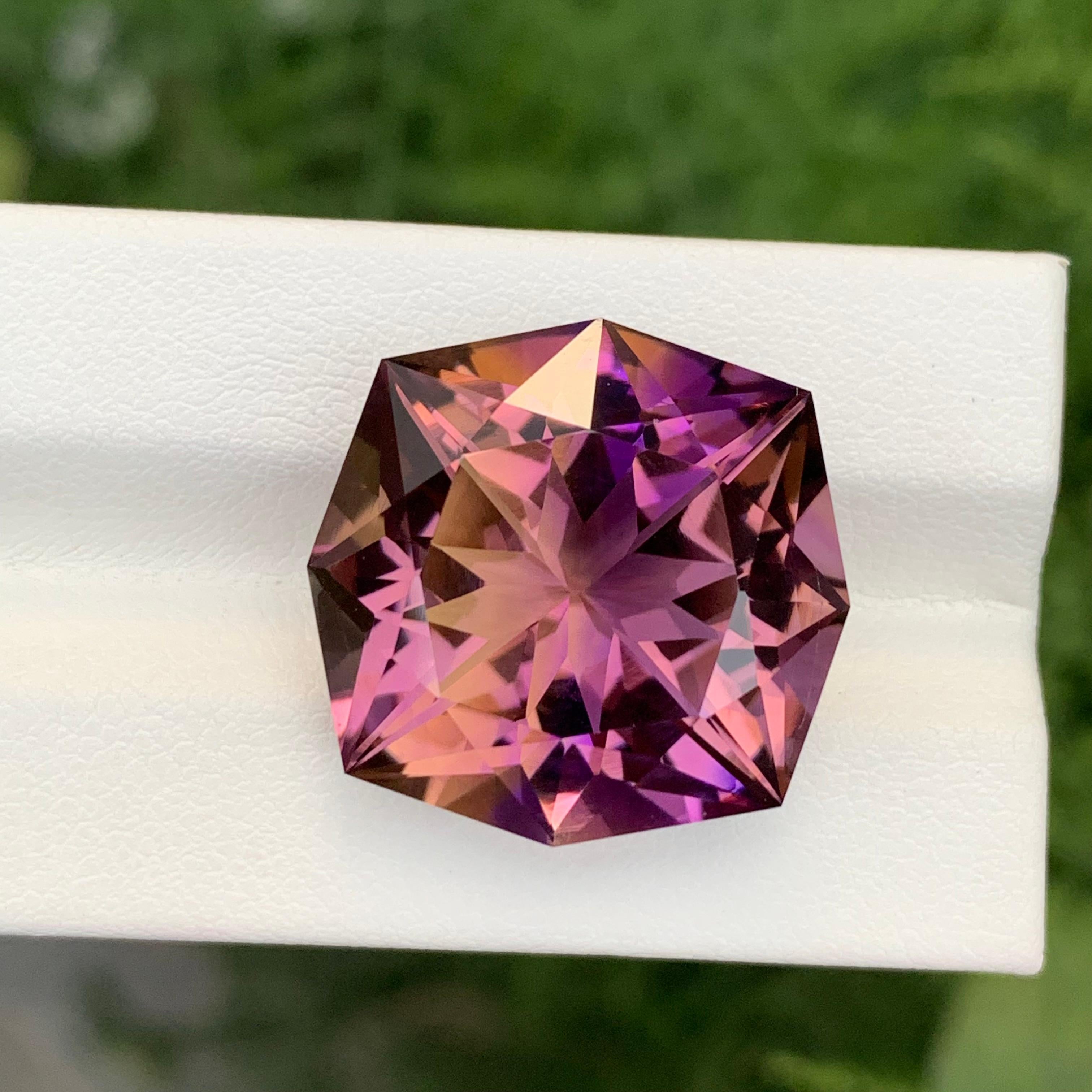 26,50 Carati Nature Ametrine sciolti modificano il taglio a cuscino della gemma In condizioni Nuovo in vendita a Peshawar, PK