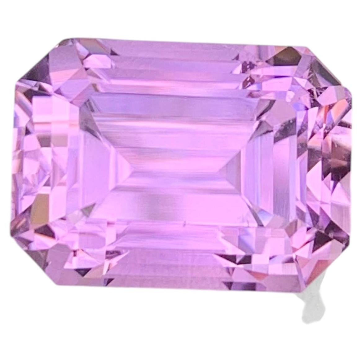 26.50 Carat Natural Loose Pink Kunzite Stone Emerald Cut Afghan Gemstone