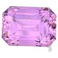 26.50 Carat Natural Loose Pink Kunzite Stone Emerald Cut Afghan Gemstone
