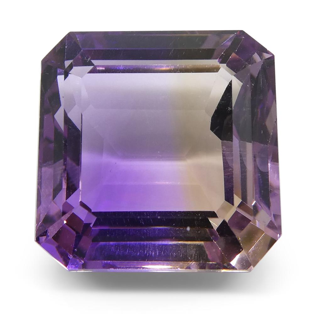 Mixed Cut 26.55 ct Square Ametrine For Sale