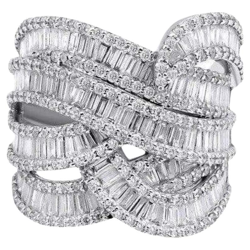 2.65ct Baguette Diamond Queen Ring For Sale