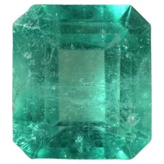 Pierre de naissance de mai véritable Muzo colombienne taille Asscher 2,65 carats vert émeraude de Colombie 8x8